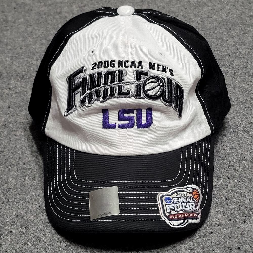 Vintage LSU Tigers Hat Dad Cap Mens 2006 NCAA Final Four Basketball Indianapolis